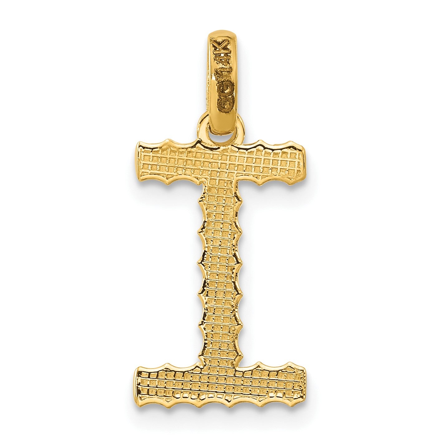 14ky Fancy Twist Letter I