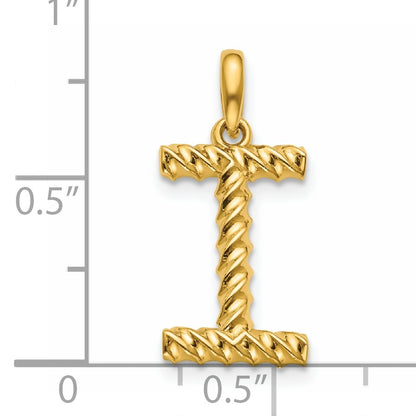 14ky Fancy Twist Letter I