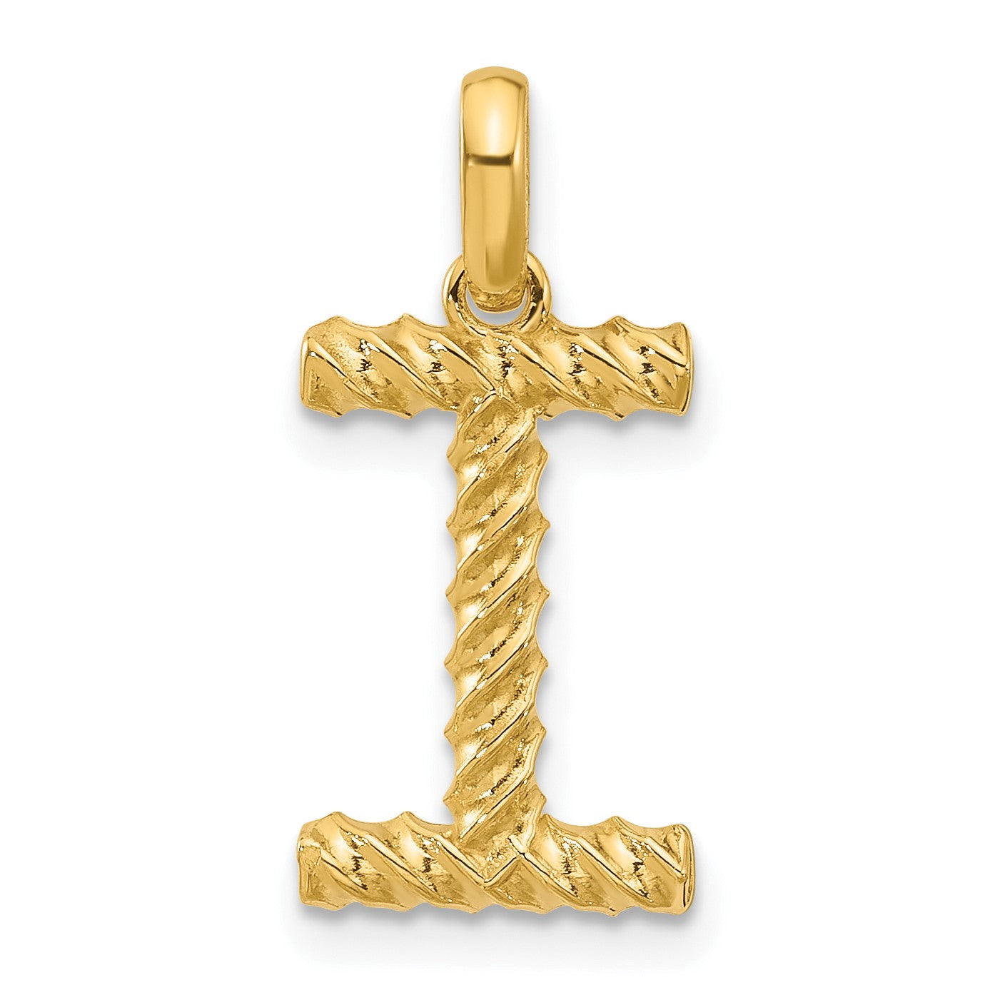 14ky Fancy Twist Letter I