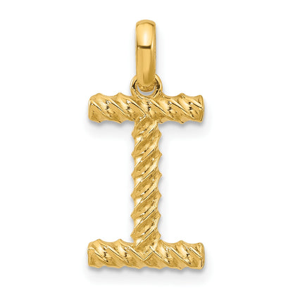 14ky Fancy Twist Letter I