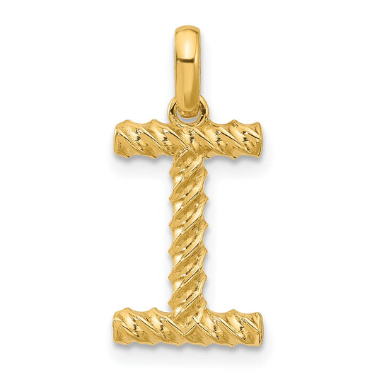 14ky Fancy Twist Letter I
