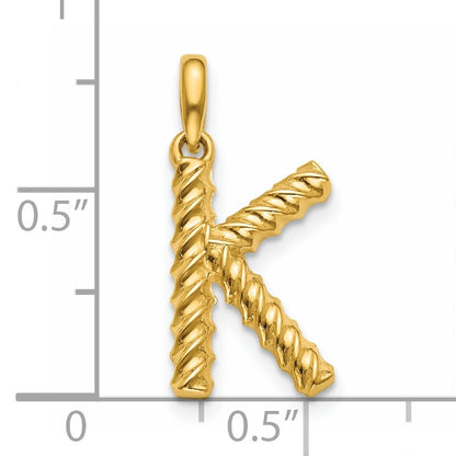 14ky Fancy Twist Letter K