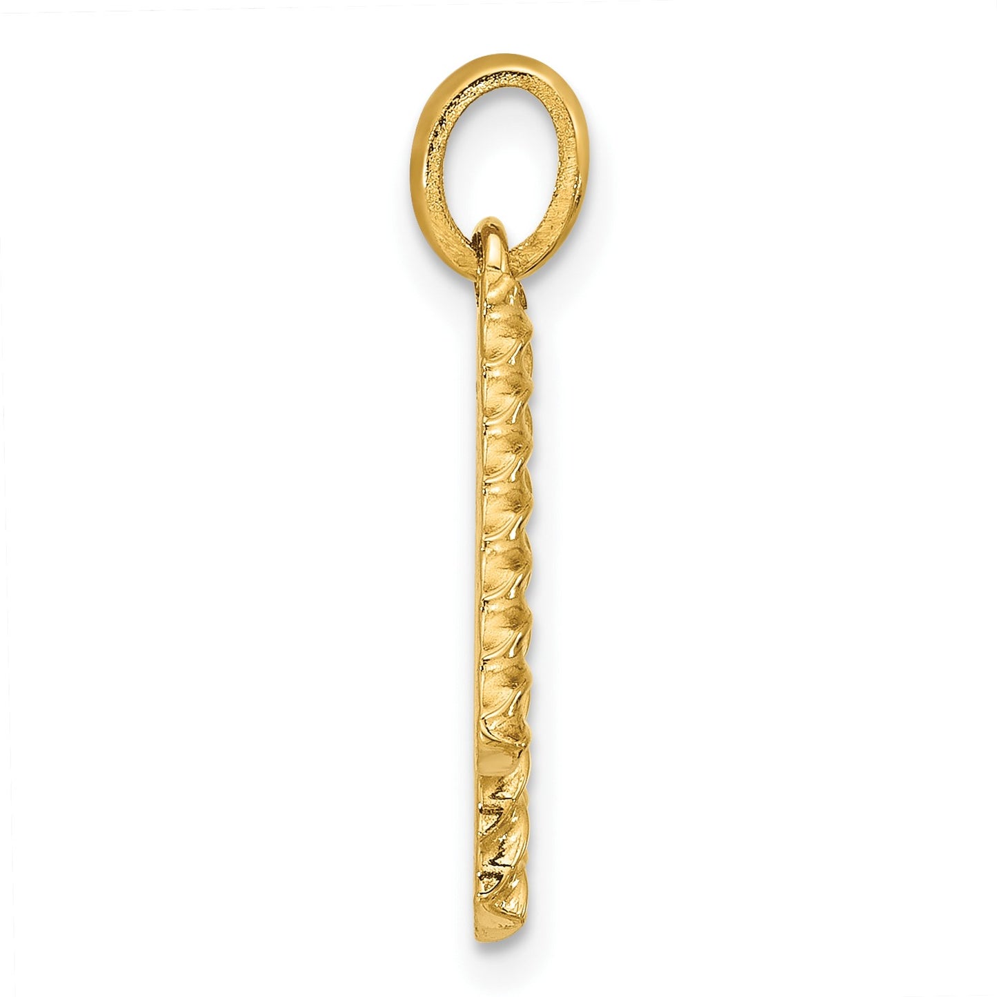 14ky Fancy Twist Letter N