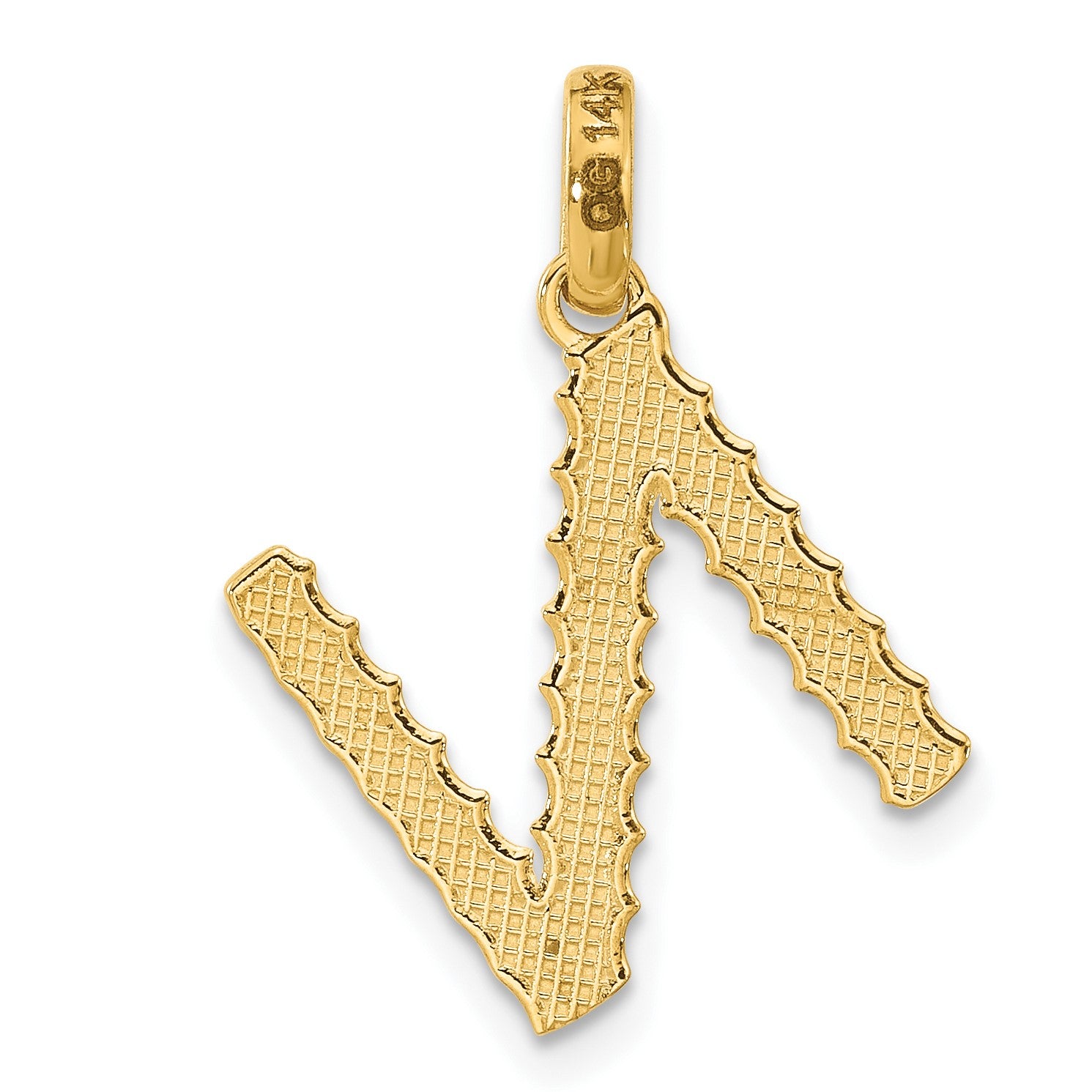14ky Fancy Twist Letter N