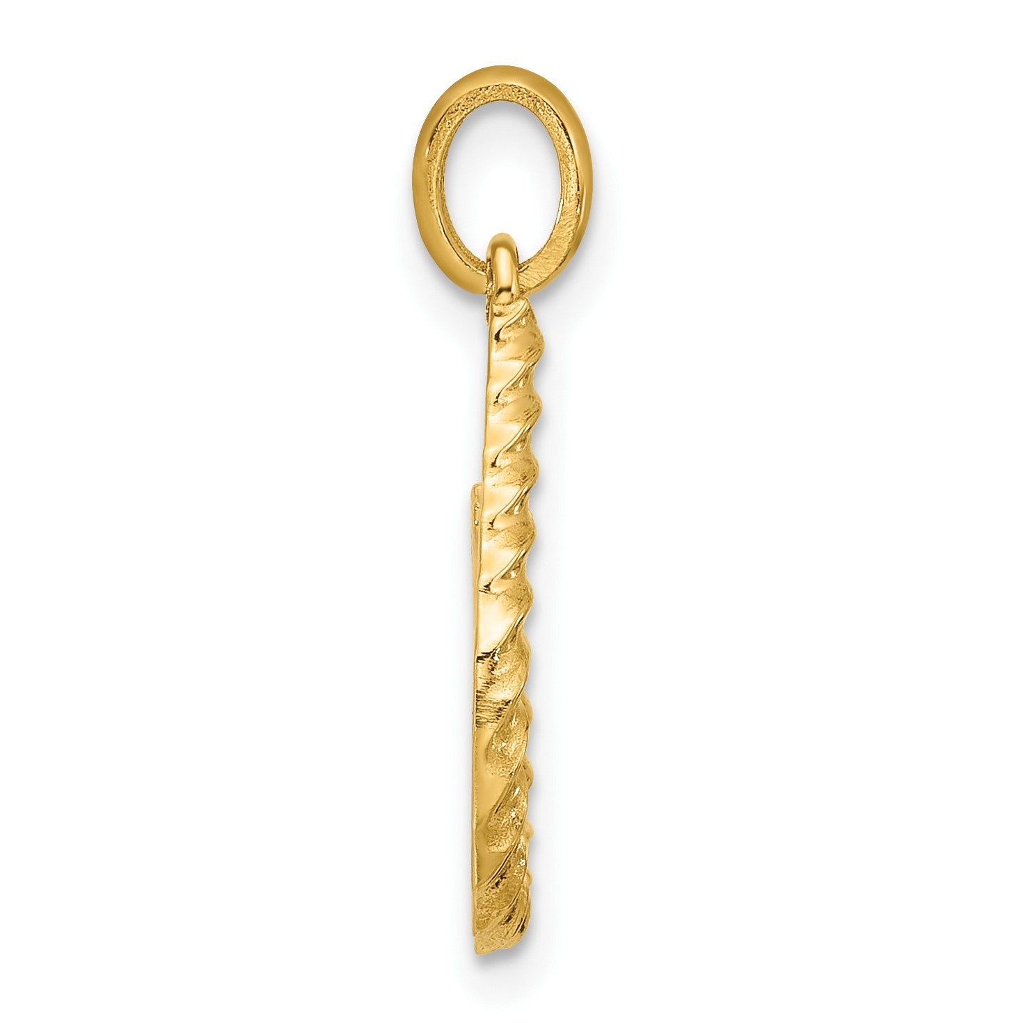 14ky Fancy Twist Letter U