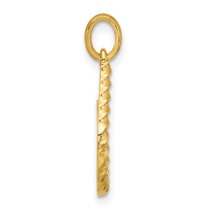 14ky Fancy Twist Letter U