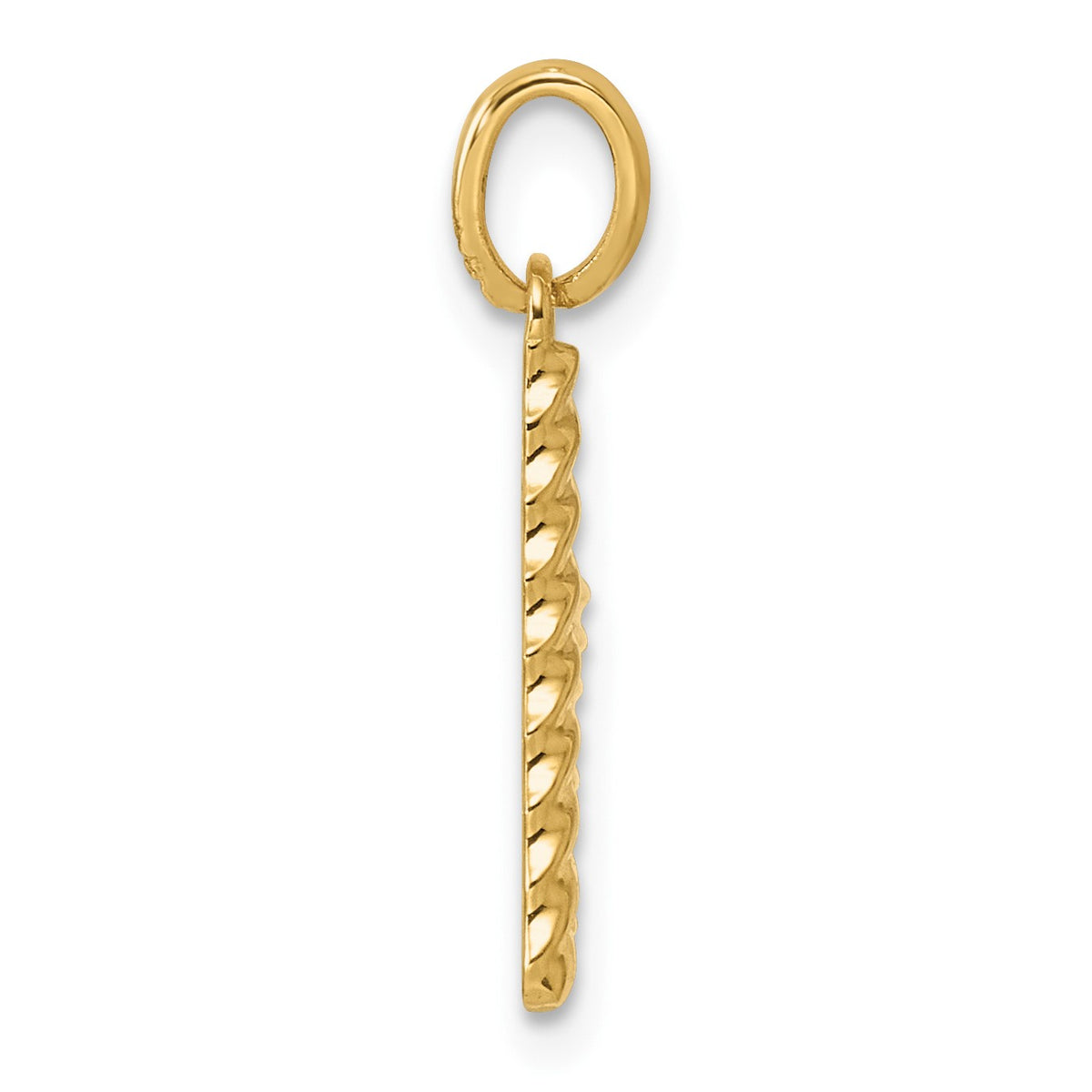 14ky Fancy Twist Letter V