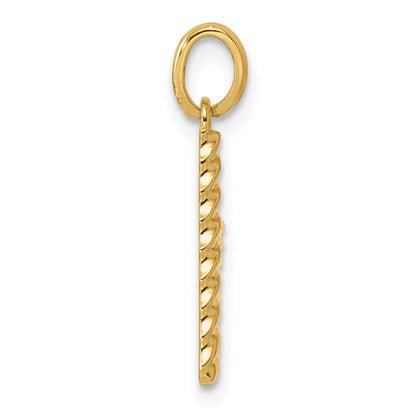 14ky Fancy Twist Letter V