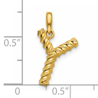 14ky Fancy Twist  Letter Y