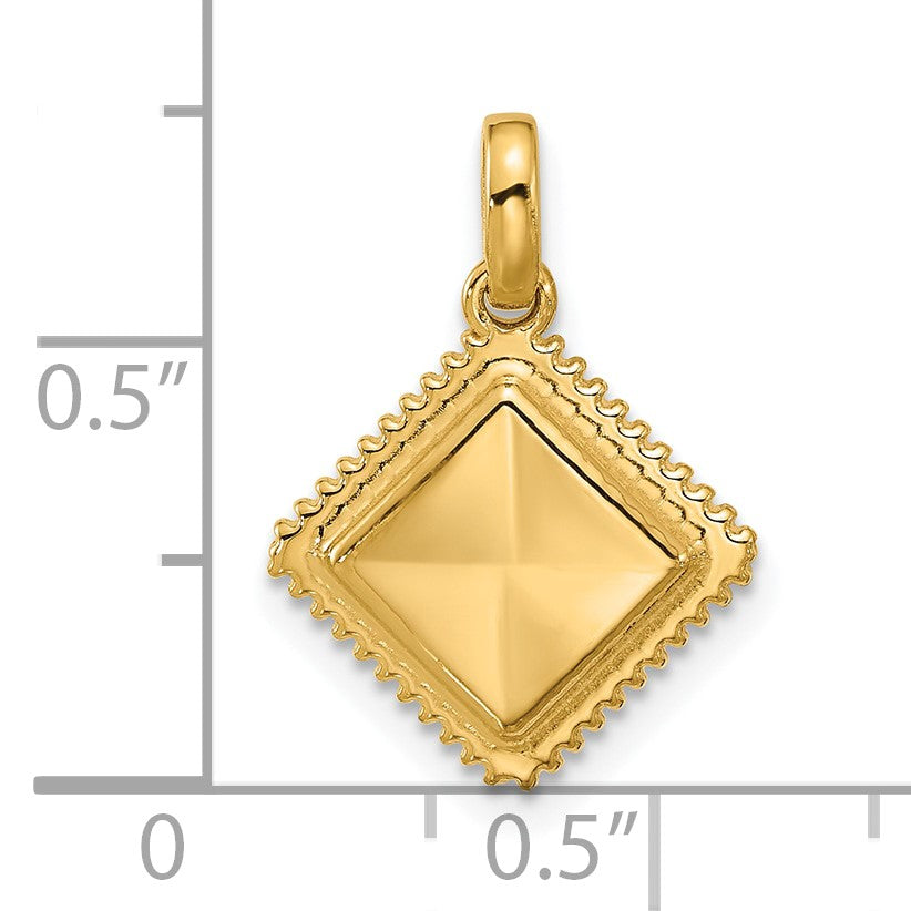 14k Fancy Ravioli Charm