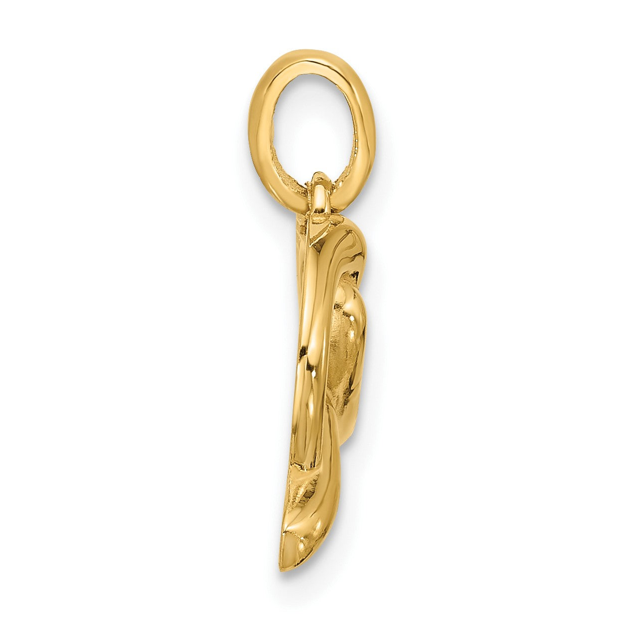 14k Fancy Pretzel Charm
