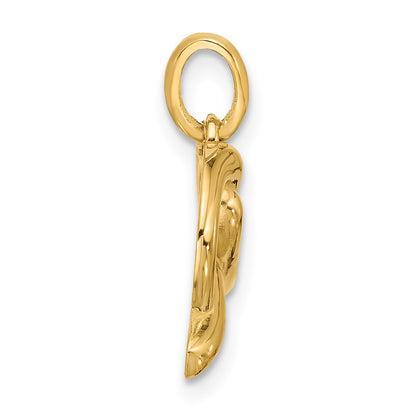 14k Fancy Pretzel Charm