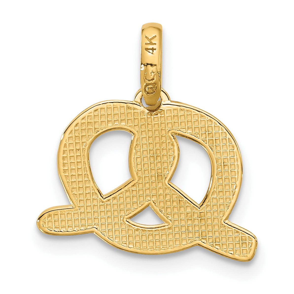 14k Fancy Pretzel Charm