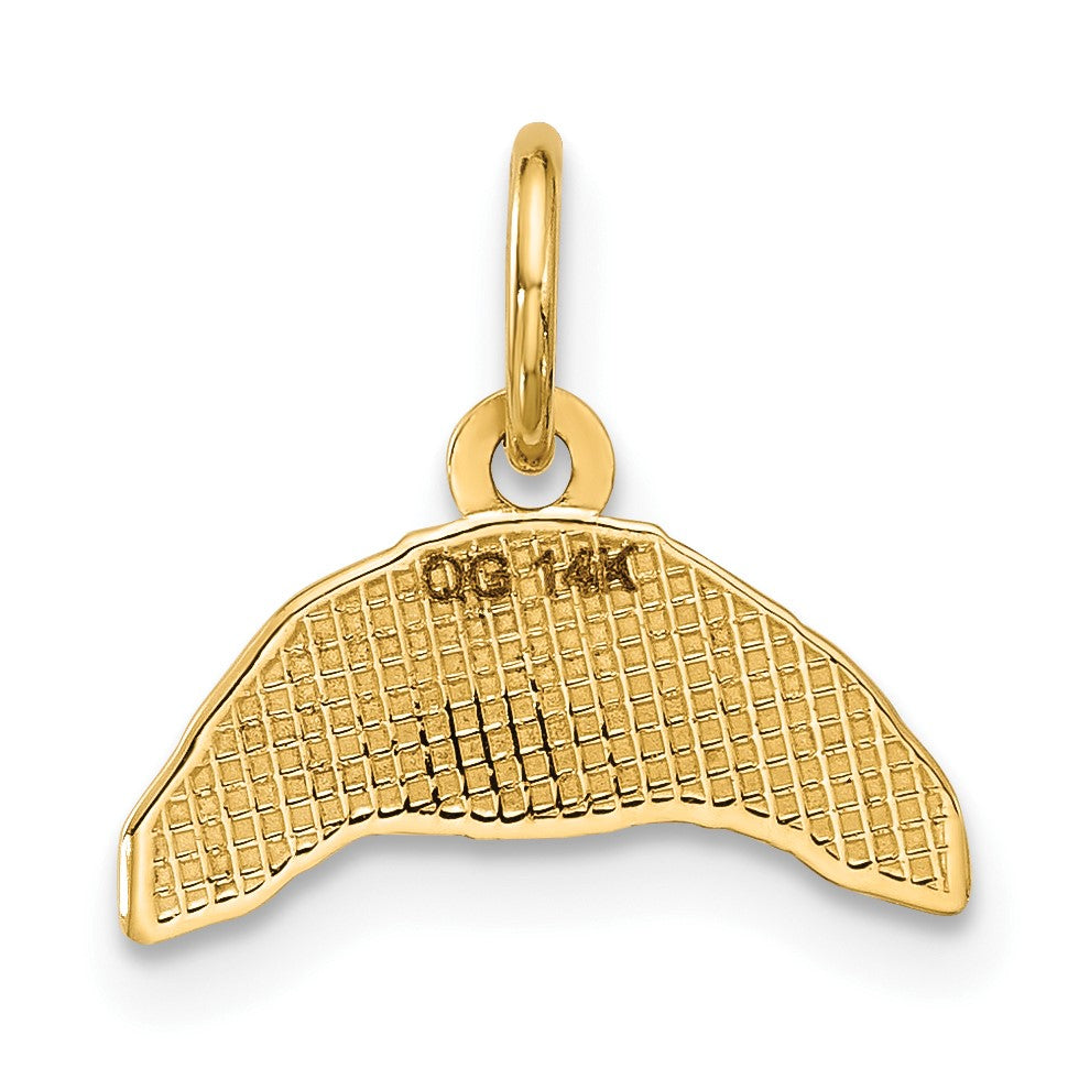 14k 3-D Fancy Croissant Charm