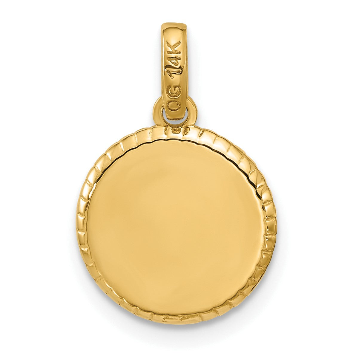 14k Red Enameled Fancy Pie Charm