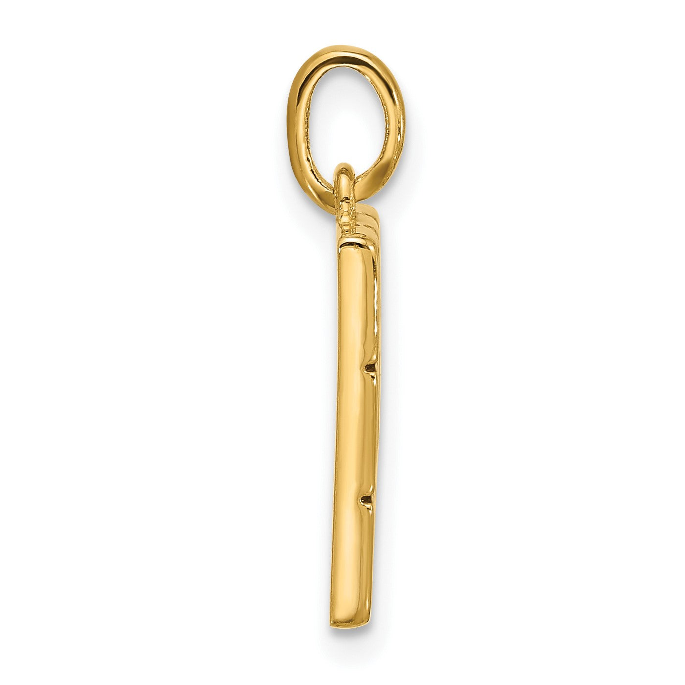 14k Brown Enameled Fancy Chocolate Bar Missing Bite Charm