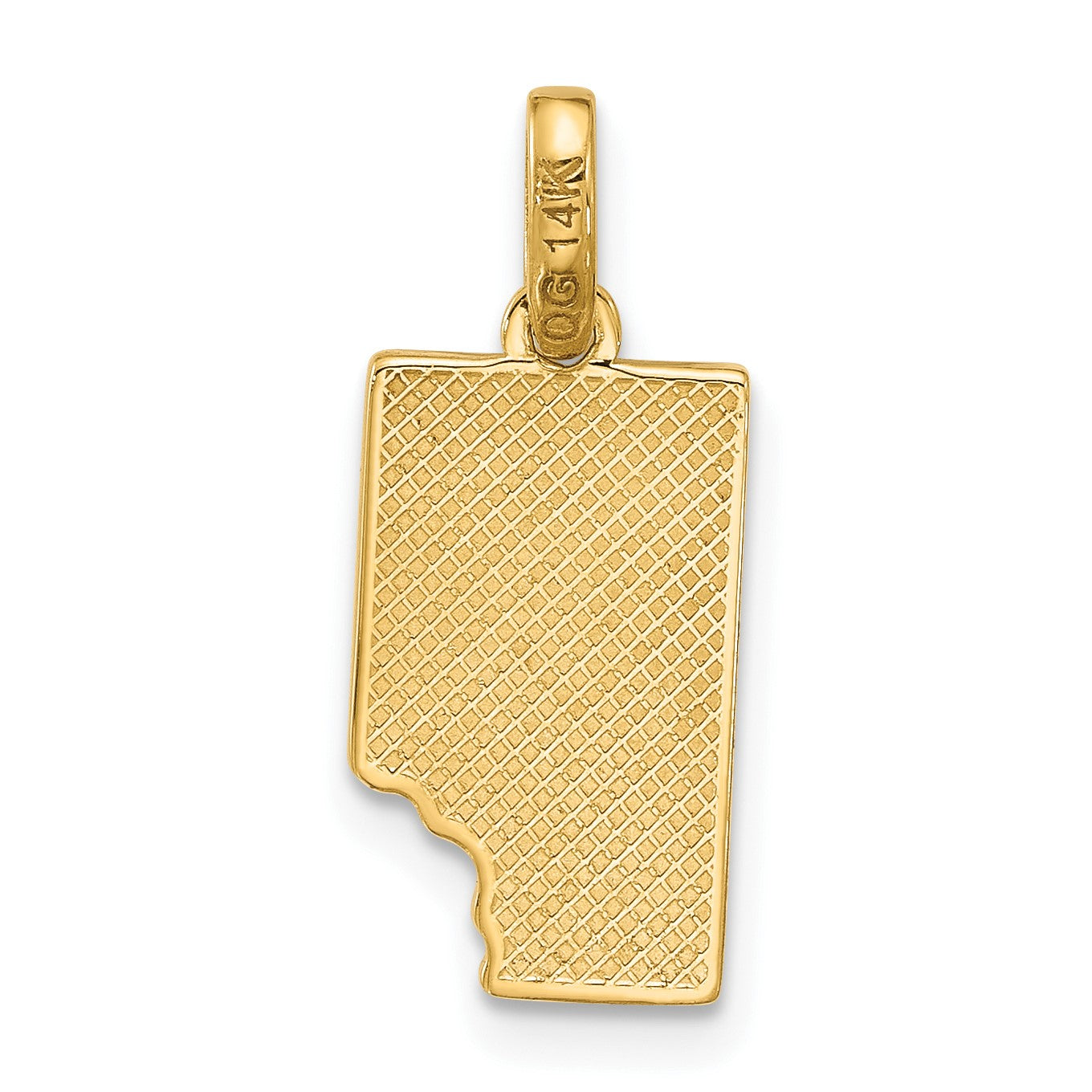 14k Brown Enameled Fancy Chocolate Bar Missing Bite Charm