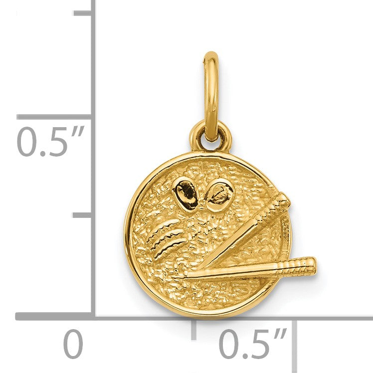 14k Fancy Ramen Bowl Charm