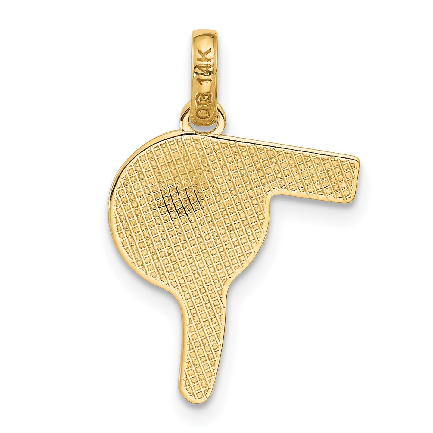 14k Fancy Hairdryer Charm