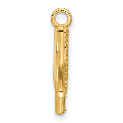 14k Fancy Thigh High Boot Charm