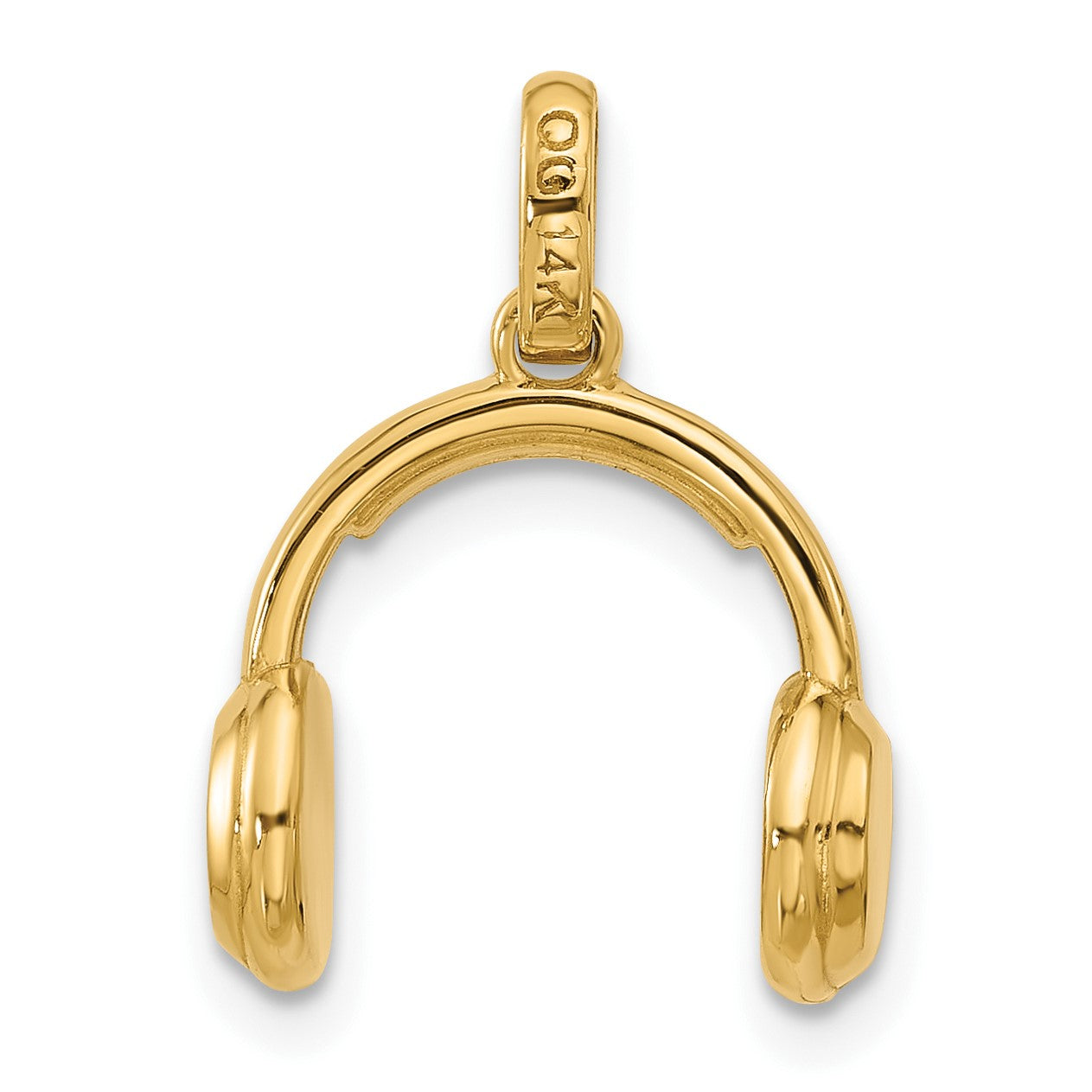 14k Fancy Headphones Charm