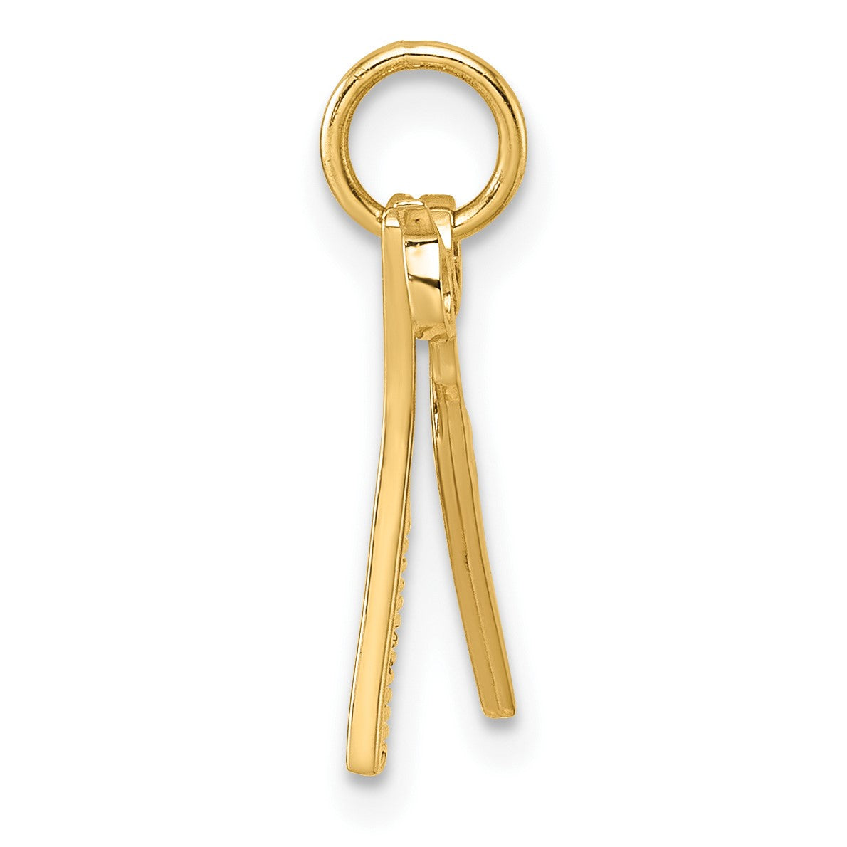 14k Fancy Comb and Scissors Pendant