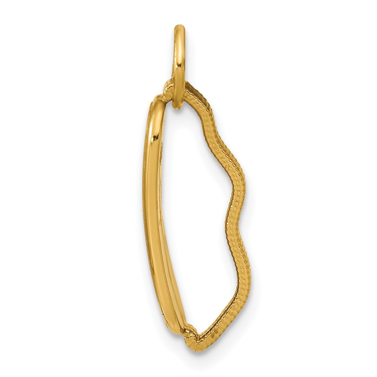 14k Black Enameled Sleep Mask Charm