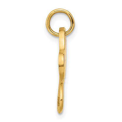 14k Enameled Flat Toadstool Charm