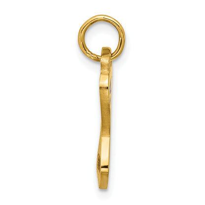 14k Black Enameled One Piece Swimsuit Charm
