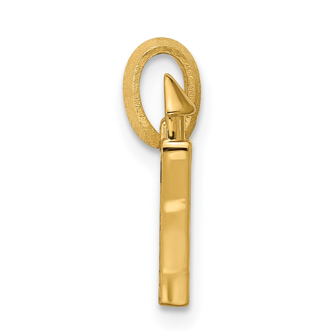 14k 2-D Castle Pendant