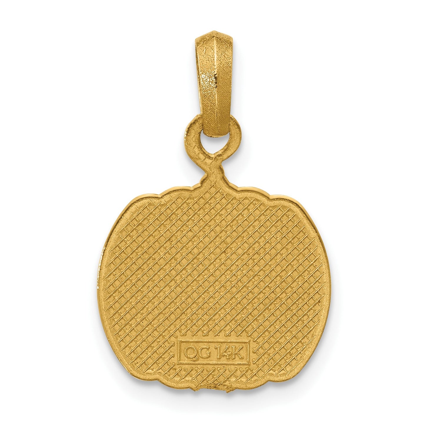 14k Enameled Jack-o-Lantern Pendant