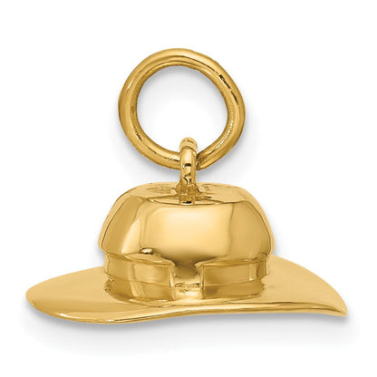 14k Sun Hat Charm