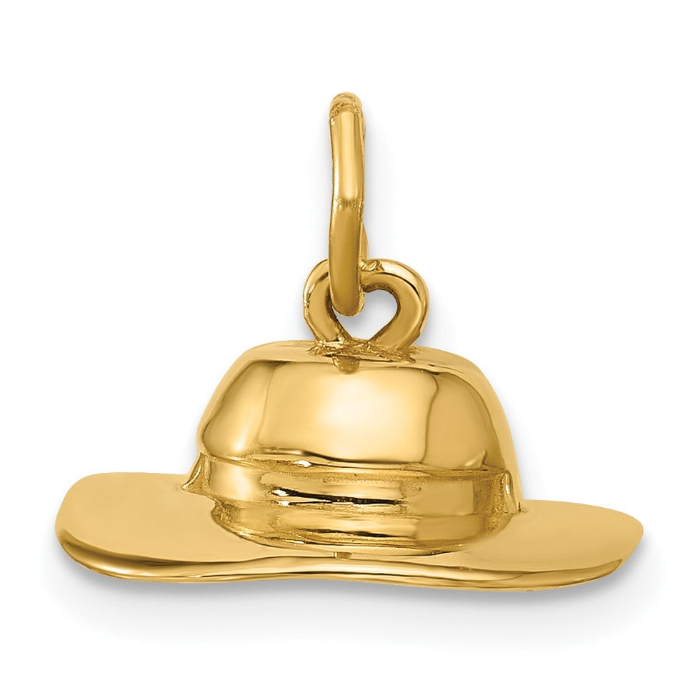 14k Sun Hat Charm