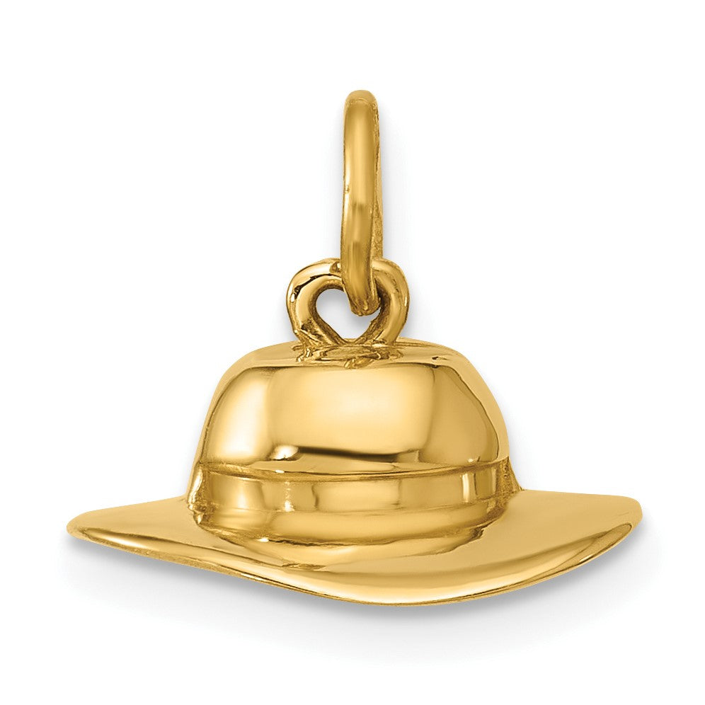 14k Sun Hat Charm