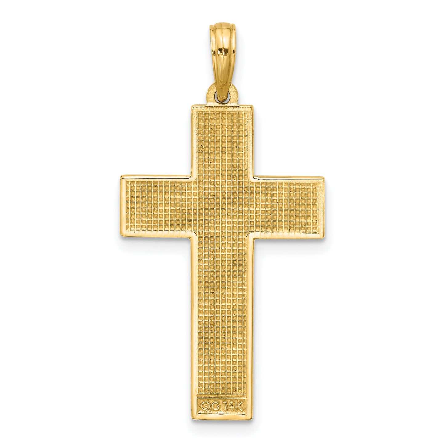 14K Polished Cross Pendant