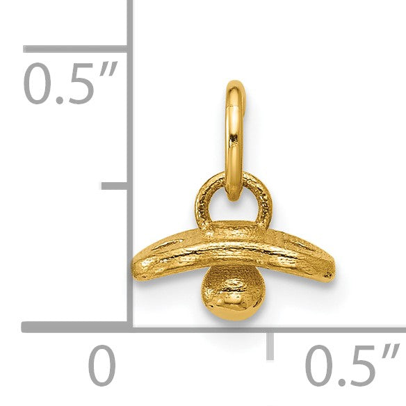 14K Polished Baby Pacifier Pendant
