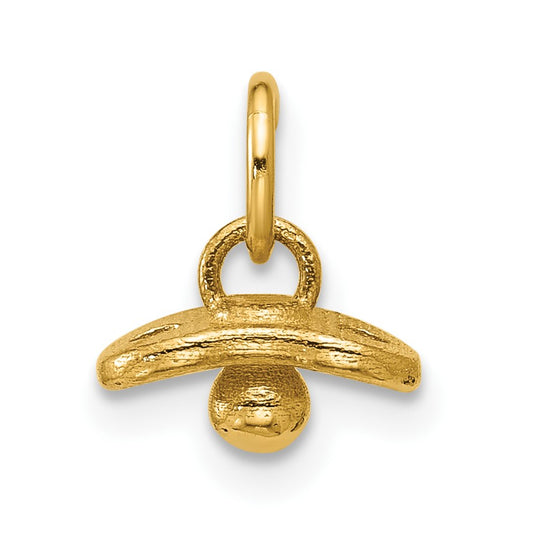 14K Polished Baby Pacifier Pendant