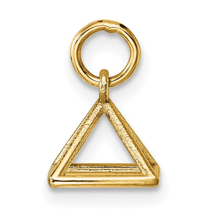 14K Polished Rectangular Pyramid Shape Pendant