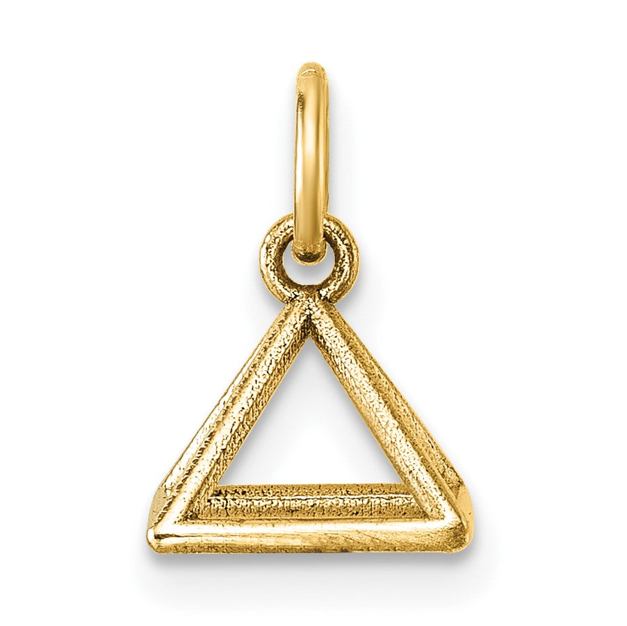 14K Polished Rectangular Pyramid Shape Pendant