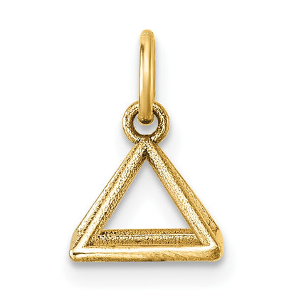 14K Polished Rectangular Pyramid Shape Pendant