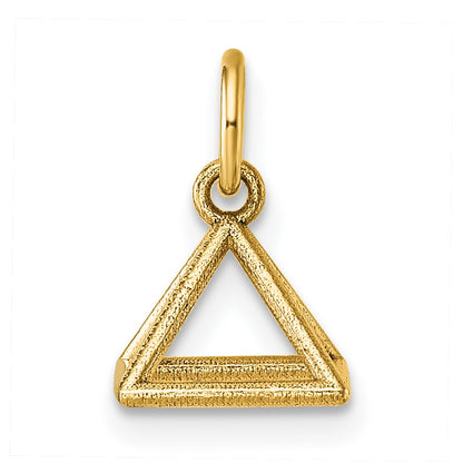 14K Polished Rectangular Pyramid Shape Pendant