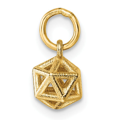 14K Polished Podium Pendant