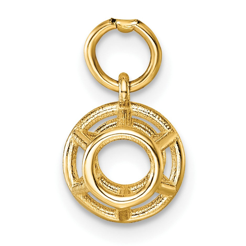 14K Polished Pentagonal Shape Pendant