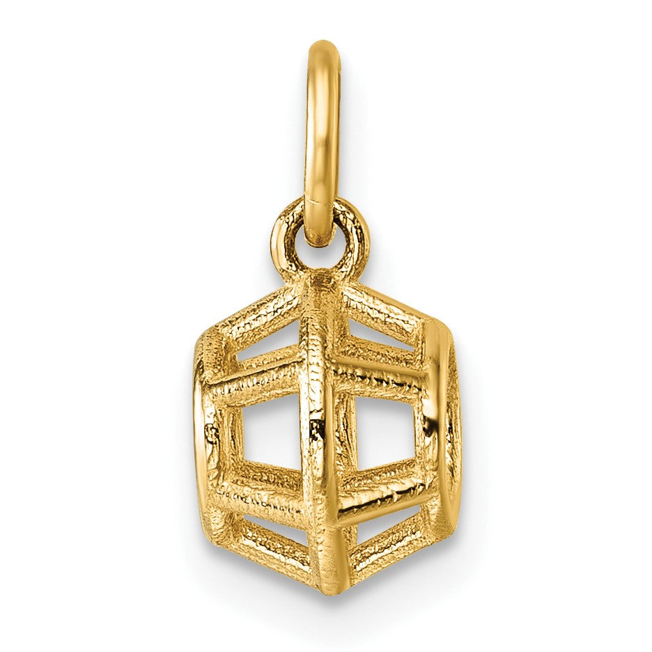 14K Polished Pentagonal Shape Pendant