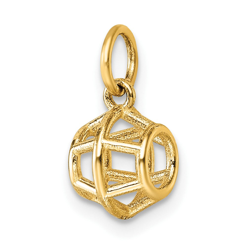 14K Polished Pentagonal Shape Pendant