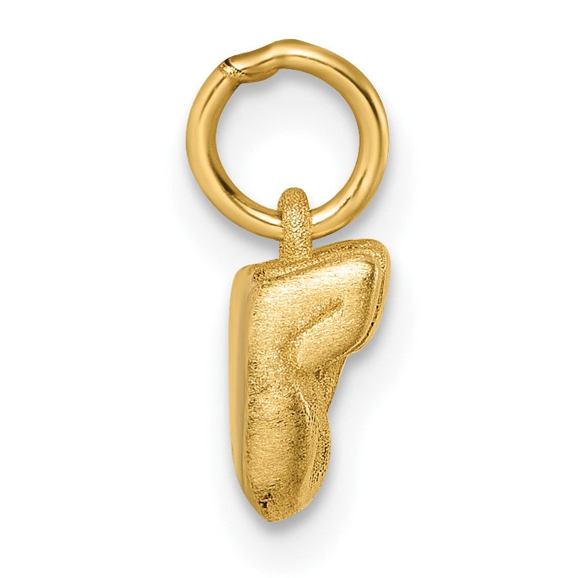14K Polished Fist Hand Pendant