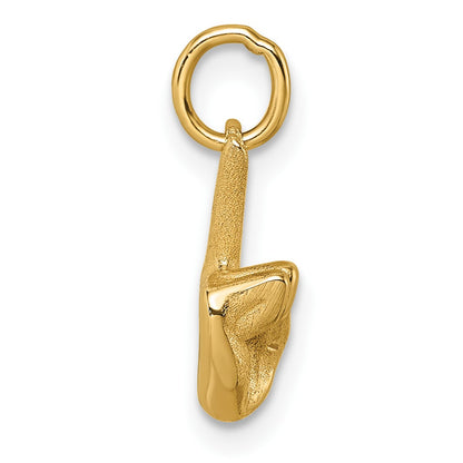 14K Polished Peace Hand Pendant