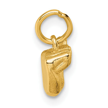 14K American Sign Language Alphabet Fingerspelling Sign A Pendant