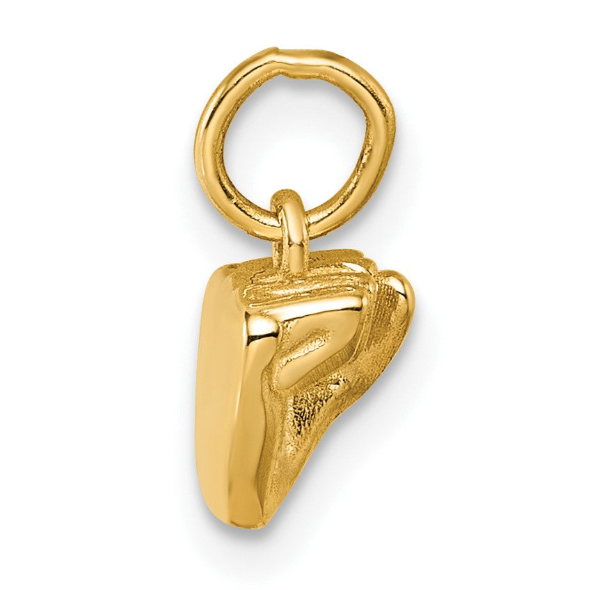 14K American Sign Language Alphabet Fingerspelling Sign S Pendant