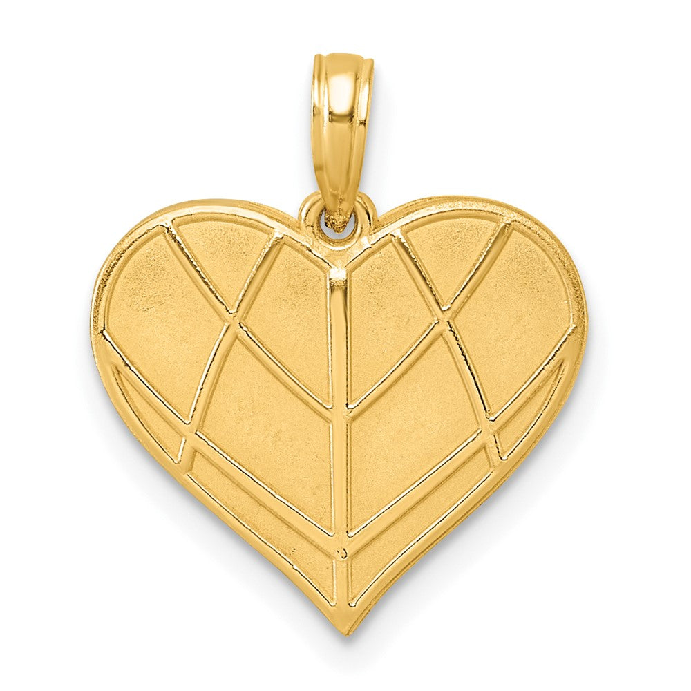 14K Polished Heart Pendant